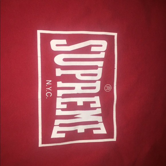 SUPREME WARMUP CREWNECK RED